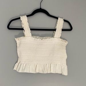 White crop top